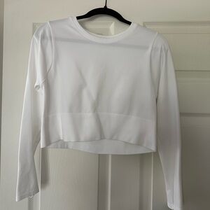 offline by aerie white athleisure top